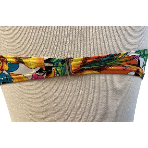 Victoria's Victoria Secret Halter Top Bikini 36D Floral Design - EUC - Picture 5 of 11